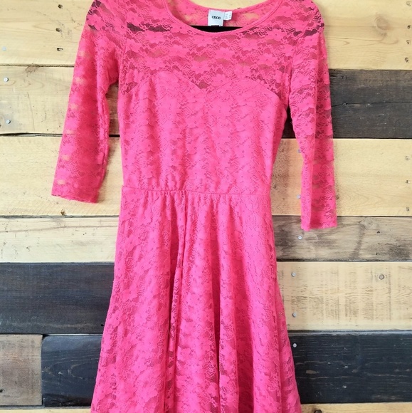 ASOS Dresses & Skirts - Asos hot pink lace dress